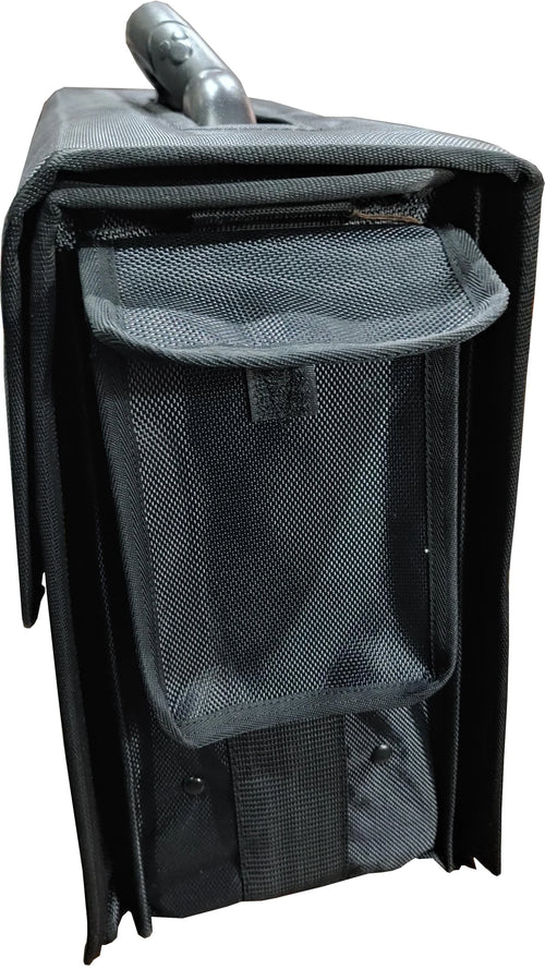 LG Flap Service Bag close-up of gold metal push-lock buckle